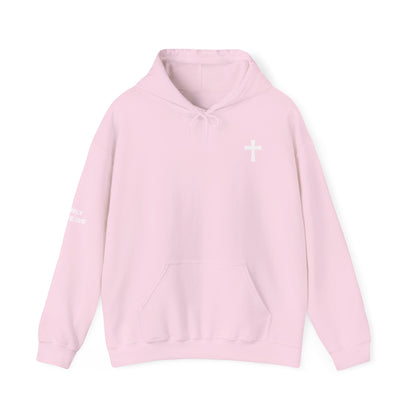 Discreet, Elegant Cross High Quality Fleece Hoodie