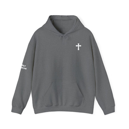 Discreet, Elegant Cross High Quality Fleece Hoodie