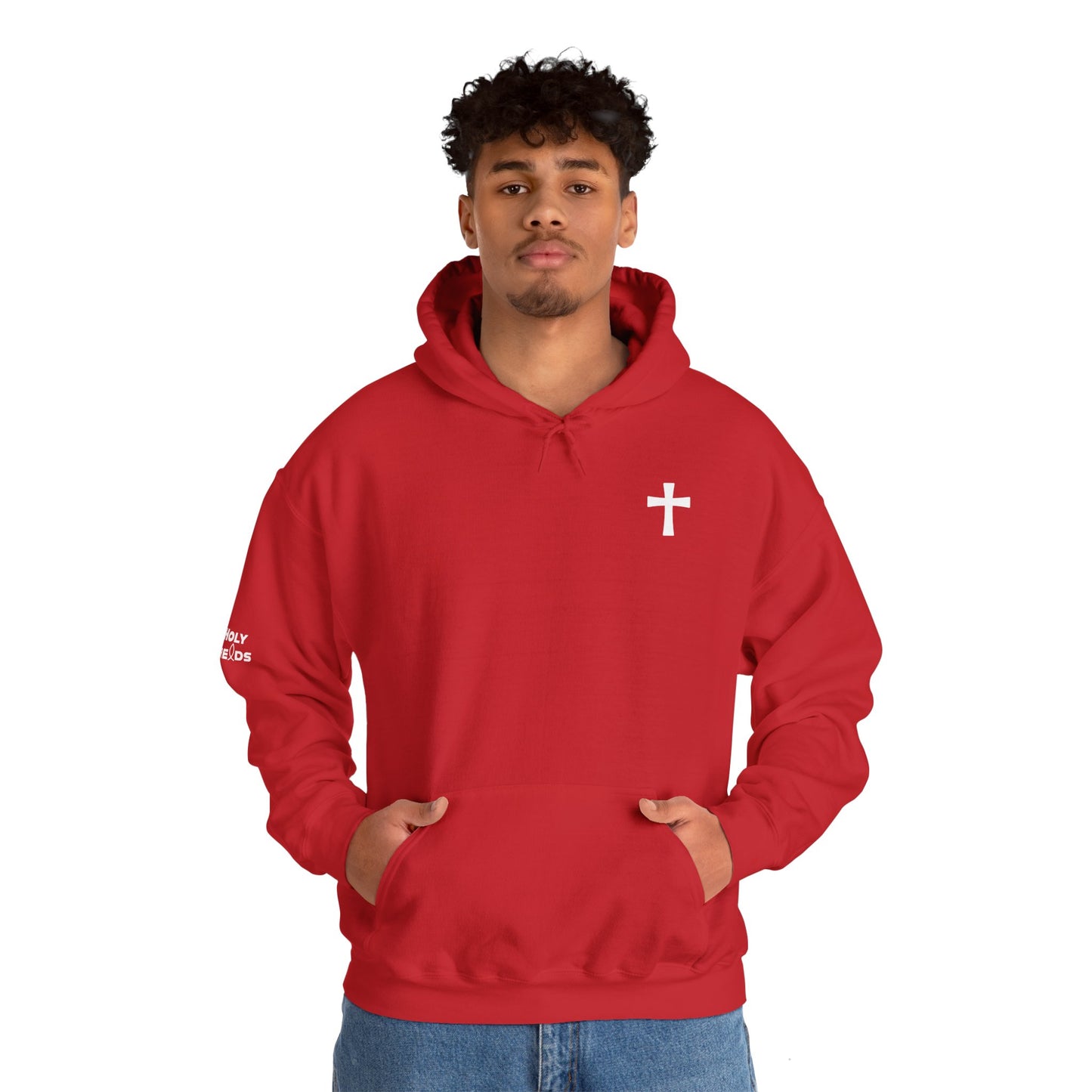 Discreet, Elegant Cross High Quality Fleece Hoodie