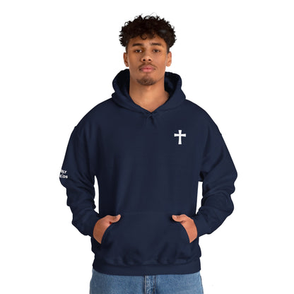 Discreet, Elegant Cross High Quality Fleece Hoodie