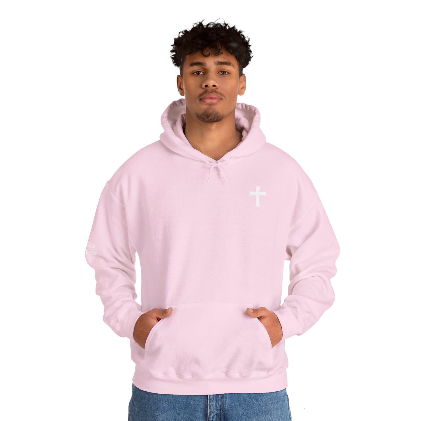 Discreet, Elegant Cross High Quality Fleece Hoodie