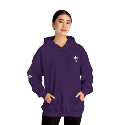 'Purchased with Blood' Inspirational Biblical Design - High Quality Fleece Hoodie -